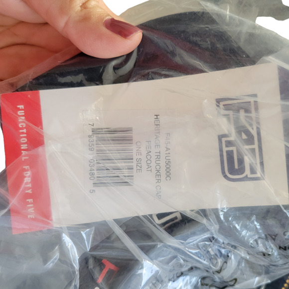 Functional F45 Training Trucker Navy/White Baseball Trucker Hat OSFM - Picture 6 of 7